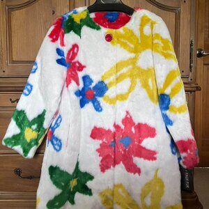 Mod x Multi-Colored Faux Fur Coat